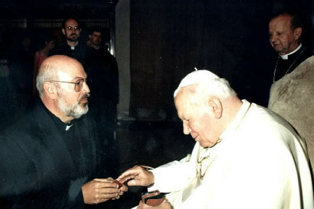 Fr. Vernon Clark and Pope St. John Paul II