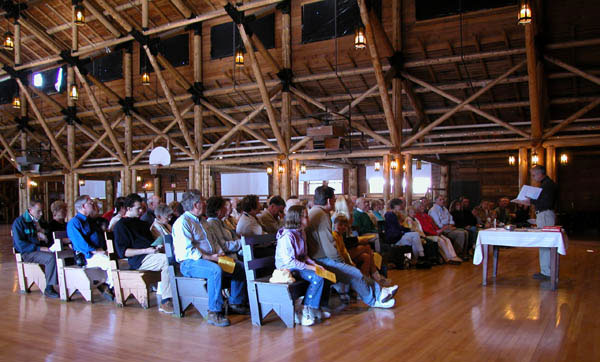 Communion Service at Old Faithful Lodge Employee Recreation Hall